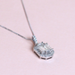 1cts Pie cut necklace