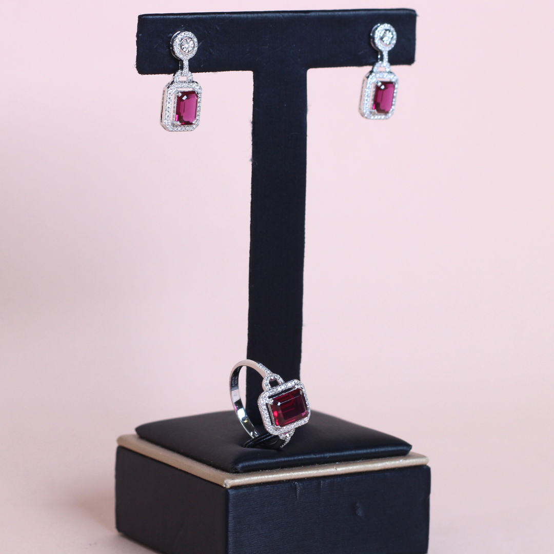 4cts Ruby set