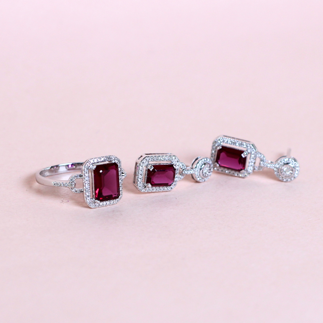 4cts Ruby set