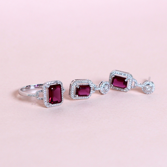 4cts Ruby set