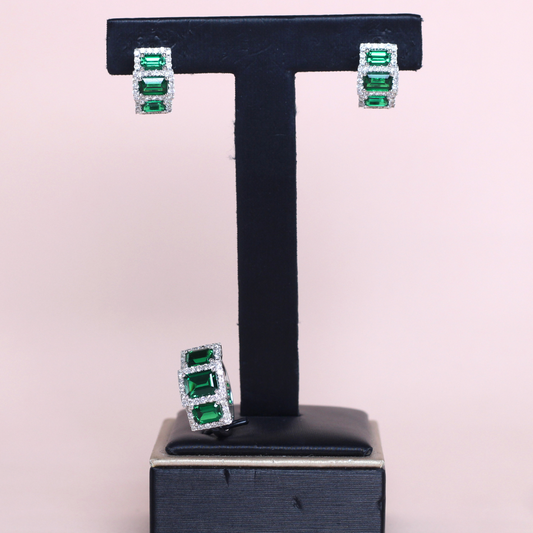5.48cts Emerald Set
