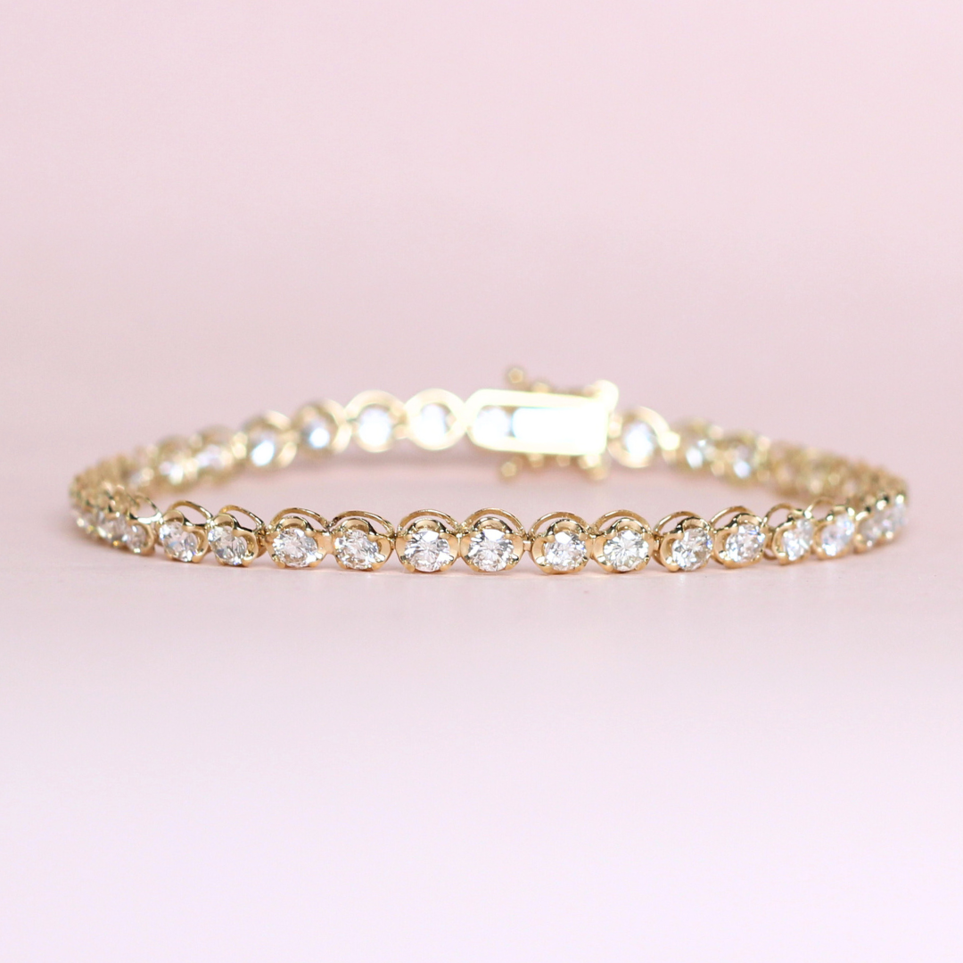 4cts Round cut Tennis bracelet