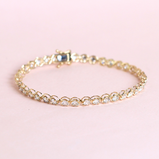 4cts Round cut Tennis bracelet