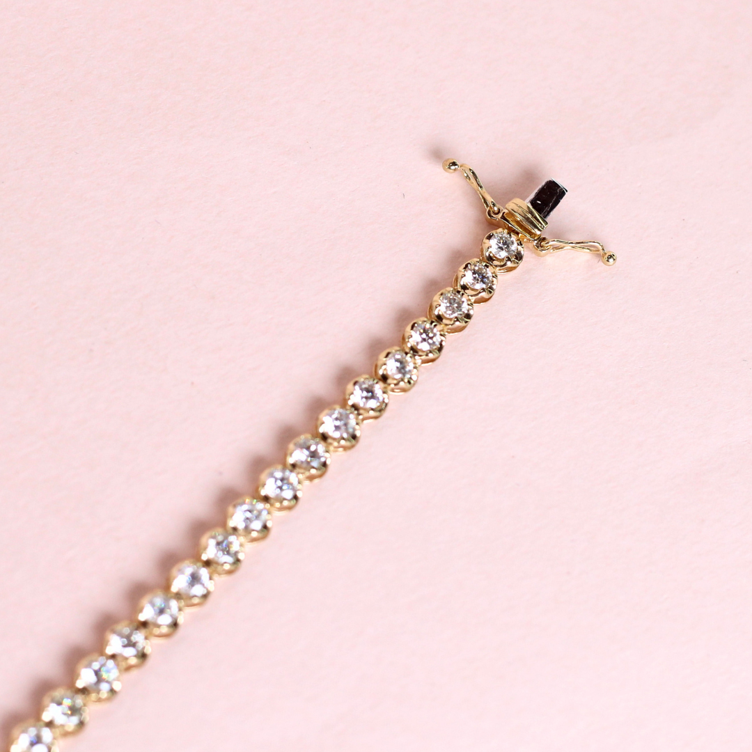 4cts Round cut Tennis bracelet