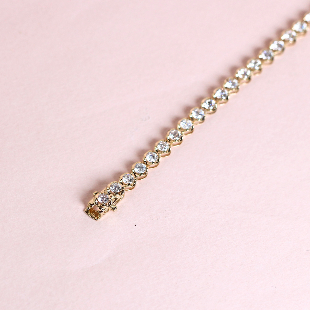 4cts Round cut Tennis bracelet