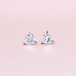 1.20cts Heart Brilliant cut Lab-grown stud earrings