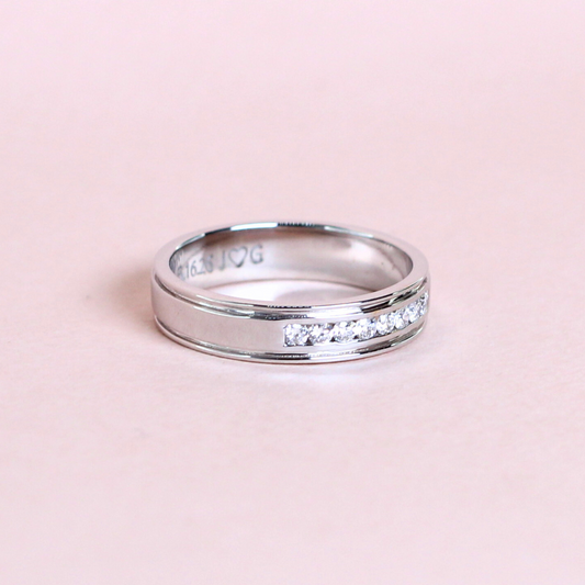 .18cts Round cut lab-grown male ring