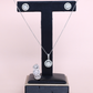 2cts Round Illusion set with halo- chain included