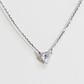 1ct Heart cut lab-grown Solitaire necklace