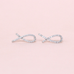 .30cts Natural Diamond Ribbon earrings