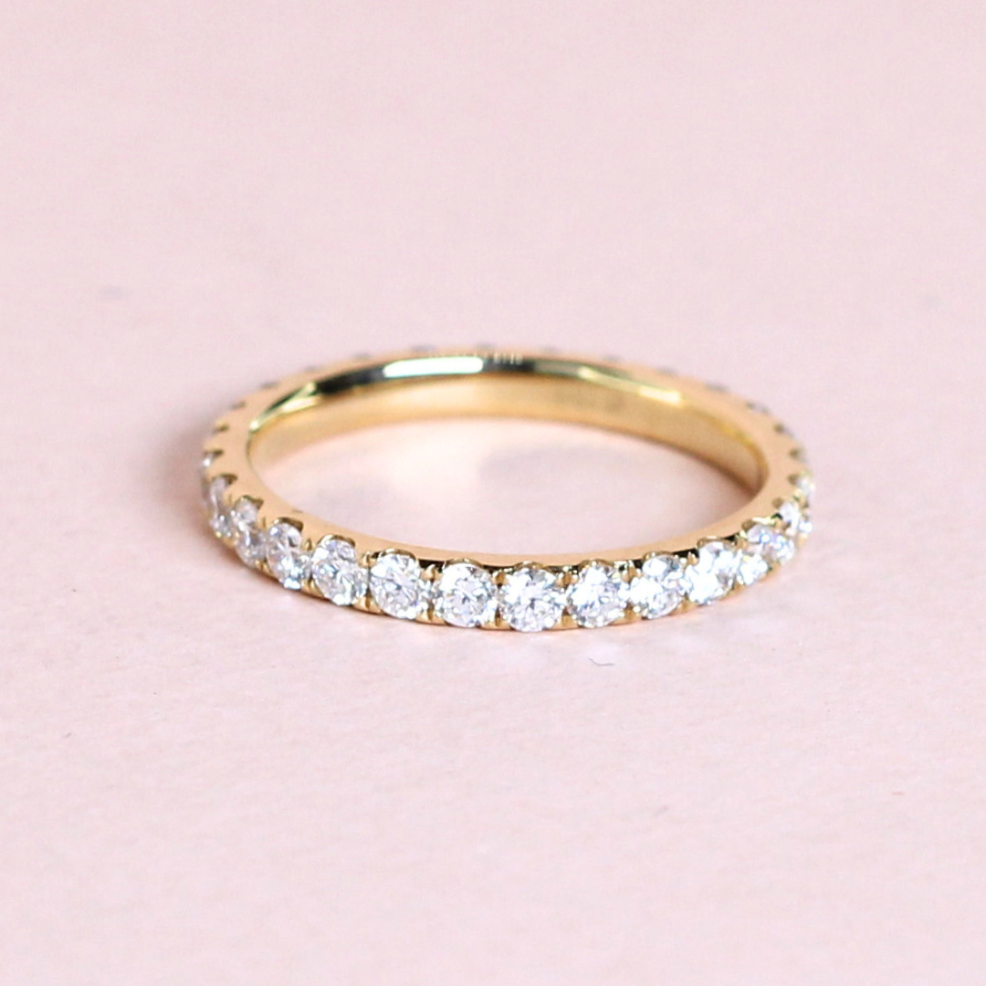 1.10cts Round cut Lab-grown Full Eternity ring