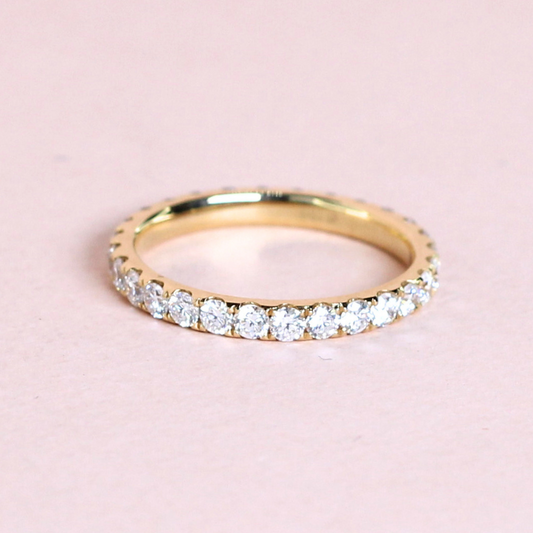 1.10cts Round cut Full Eternity ring