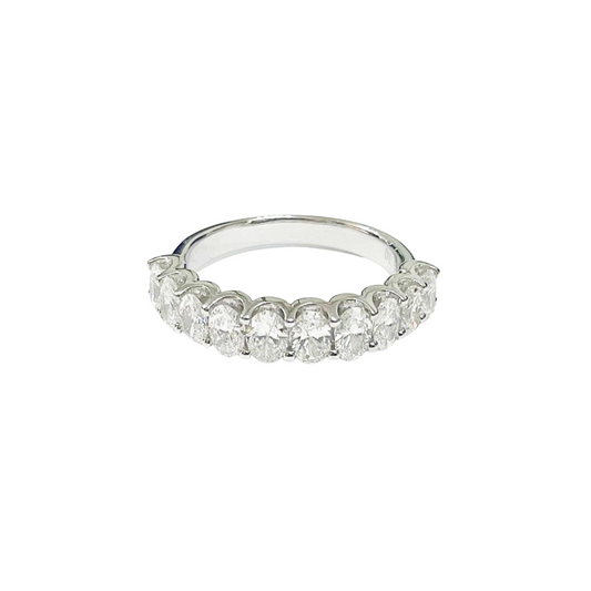 10 stone oval diamond ring