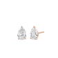 Pear Solitaire Diamond Stud Earrings