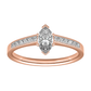 Channel-Set Marquise Diamond Ring